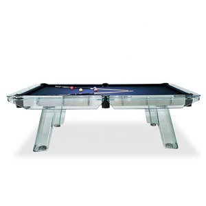 Tables <span class=keywords><strong>de</strong></span> billard et <span class=keywords><strong>de</strong></span> snooker en <span class=keywords><strong>verre</strong></span>, style populaire 2026, pour jeux d'intérieur, avec dalles en bois massif, transformables en table à manger, avec queues et jeu <span class=keywords><strong>de</strong></span> billes - Product Image 5