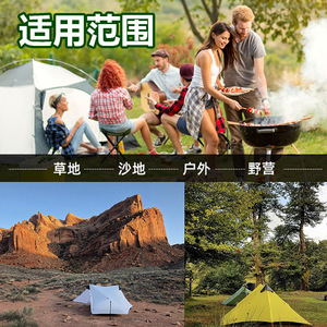<b>Tent</b> Peg Plastic Yellow Outdoor Camping Ground Stake For Tarpaulin And <b>Tent</b> Setup - Product Image 5