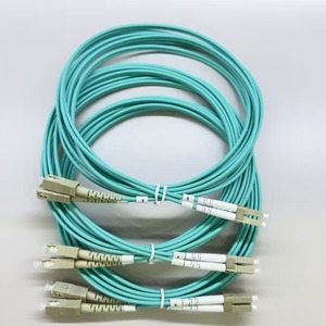Sản xuất tại Trung Quốc 10g Multimode LSZH Cáp SC/UPC <span class=keywords><strong>LC</strong></span>/UPC OM3 duplex 3m sợi quang vá dây - Product Image 6