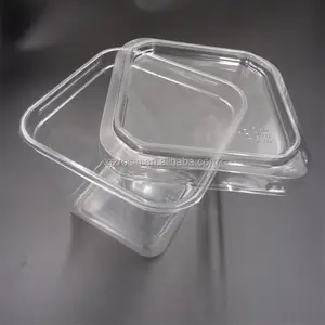 8oz 12oz tasses à salade de fruits PET jetables transparentes tasses en plastique Togo avec couvercle pour salade/fruits/collation/dessert