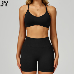 Ensemble de <span class=keywords><strong>sport</strong></span> pour femmes Joyyoung 2026, soutien-gorge de <span class=keywords><strong>sport</strong></span> durable, shorts, leggings de <span class=keywords><strong>sport</strong></span>, <span class=keywords><strong>haut</strong></span> de <span class=keywords><strong>sport</strong></span> à <span class=keywords><strong>manches</strong></span> <span class=keywords><strong>longues</strong></span> et ensemble de yoga - Product Image 1