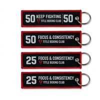 Accessoires pour porte-clés de voiture, tirettes de fermeture éclair, patchs tissés double face, porte-clés personnalisé avec logo brodé pour motos
