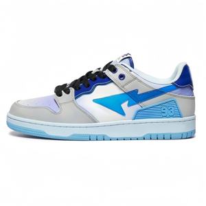 2026 New Luxury Bapeed Men's <b>Sneakers</b> High Quality Classic <b>Leather</b> Casual Walking Shoes Outdoor Breathable Basketball Shoes - Product Image 3