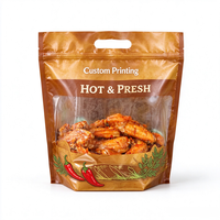 Sachet Doypack Personnalisé en PE de Qualité Alimentaire pour Poulet Rôti et Poulet Entier, Emballage Alimentaire Micro-ondable
