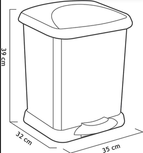 Cestino per Rifiuti Domestici da 22L con Apertura Senza Mani e Design Compatto - Product Image 2