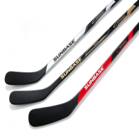 Bâton de hockey sur glace en fibre de verre composite et fibre de carbone, junior, 58 pouces, courbe OEM, léger, 370 g, modèle JR10C, pour les 12 ans et plus