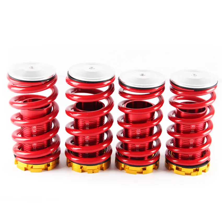 Adjustable super toughness damping Steel Coilover Springs for Honda 88-00 Red color available