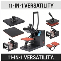 Presse à chaud pneumatique semi-automatique pour vêtements, presse à station unique pour transfert thermique sur vêtements