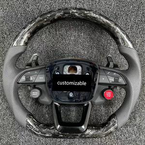 Volant personnalisé en carbone forgé <span class=keywords><strong>vert</strong></span> avec deux boutons R8, adapté aux <span class=keywords><strong>Audi</strong></span> A3 A4 A5 A6 A7 RS3 C7 Q5 Q7 S3 S5 B8 B9 <span class=keywords><strong>TT</strong></span> - Product Image 6