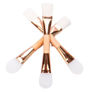 พัดลมมาส์กหน้าสำหรับสปา,ทำแบรนด์ได้เองสามารถย่อยสลายได้ทั้งสองด้านผสมกับแปรงผสมกับดินเหนียวและซิลิโคนสำหรับใบหน้า - Product Image 6