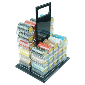 Koffer für 1000 <span class=keywords><strong>Pokerchips</strong></span>, transparente schwarze Acrylbox, ohne <span class=keywords><strong>Pokerchips</strong></span>, versandbereit - Product Image 6