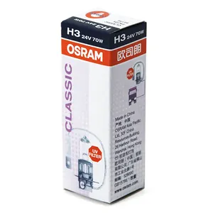 OSRAM-Luz antiniebla automática, original, H3, 24V, 70W, PK22s, hecho en China, 64156