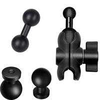 Support de téléphone portable magnétique super puissant pour bureau, 1 pouce, compatible avec les séries 16/15/14, pour bras à double prise en aluminium