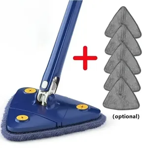 <strong>360</strong> <strong>Degree</strong> Rotating <strong>Triangle</strong> Mop Adjustable Retractable for Comprehensive Cleaning on All Surfaces Perfect for Cleaning - Product Image 3