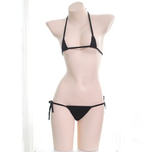 Mini bikini, ensemble de pyjama japonais pour fille, super petit, trois points, sous-vêtements - Product Image 4