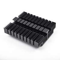 Dissipateur thermique en aluminium anodisé sur mesure haute performance pour LED, motif carré, services de traitement CNC et de pliage