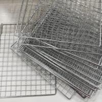 304/316 acier inoxydable barbecue gril grille antiadhésif extérieur cuisine accessoire soudé maille charbon de bois Gridiron Net flexion coupe