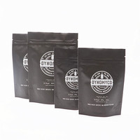 Sacs d'emballage personnalisés en Mylar avec fermeture éclair pour graines, anti-odeur, noirs mats, avec logo