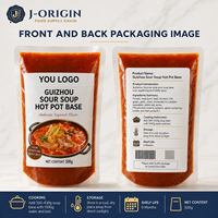 Pittige Zure Soep Hot Pot Basis Chinese Kruidensaus 500g Zakje Houdbaar Groothandel Fabriekslevering Restaurantgebruik