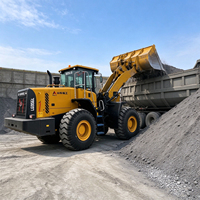 Chargeuse sur pneus robuste de 5,5 t, hydraulique, articulée, diesel, avec godet, pour travaux de chargement sur chantier