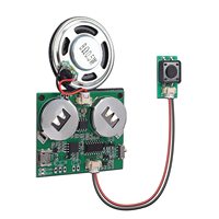 Module d'enregistrement sonore avec bouton de lecture vocale, prise en charge du microphone, enregistrement PC/téléphone, carte de vœux DIY, MP3/WAV, durée 60s