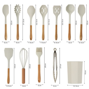 12-Piece High Quality Eco-Friendly Silicone Kitchen Utensil Set Cooking <b>Tool</b> Set for Home Kitchen Use - Product Image 2