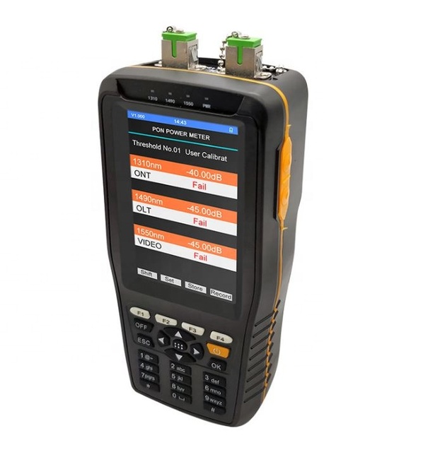 FTTH Handheld ONU Tester ML TM80B 1310nm 1490nm/1550nm OLT/ONT PON Optical Power Meter in GaAs Detector