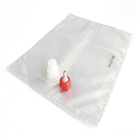 Sac en plastique transparent robuste en gros avec options de valves multiples pour le stockage commercial de vin, de jus et de liquides industriels