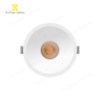 Projecteur de forme ronde encastré au plafond à lumens élevés projet d'hôtel intérieur intérieur 5w 7w 12w 20w 30w 40w COB projecteur LED