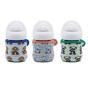 Fundas de biberón de neopreno con estampado bonito de dibujos animados aislados de 4oz/120ml al por mayor para biberón de cristal Philips <span class=keywords><strong>Avent</strong></span> - Product Image 2