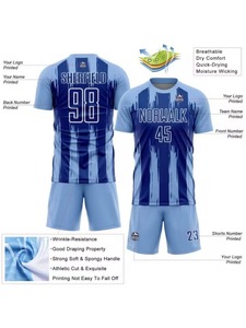 Des ensembles de t-shirts et de maillots de football sont disponibles pour la personnalisation dans notre usine de vêtements.F10 - Product Image 2