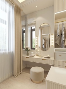 Vermonhouzz Armoire de <span class=keywords><strong>dressing</strong></span> contemporaine haut de gamme sur mesure avec zone de suspension ouverte et tiroirs intégrés pour hôtel - Product Image 1