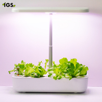 Système d'éclairage hydroponique intelligent de croissance, 36/12 led, jardin d'intérieur et entièrement automatique, plantation solève