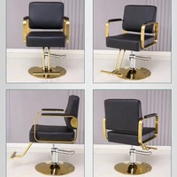 Chaise de salon de coiffure QFP-BC042 Haut et bas Chaises de barbier blanches Meubles de salon
