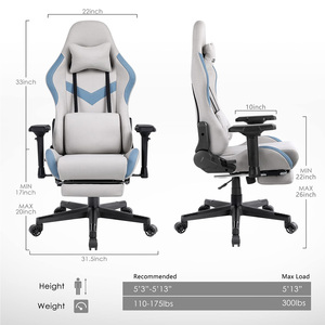 Silla <span class=keywords><strong>de</strong></span> juegos <span class=keywords><strong>de</strong></span> carreras ergonómica barata personalizada <span class=keywords><strong>de</strong></span> alta calidad, Silla <span class=keywords><strong>de</strong></span> ordenador <span class=keywords><strong>de</strong></span> <span class=keywords><strong>Anime</strong></span> Gamer con funciones <span class=keywords><strong>de</strong></span> masaje y giro Lumbar - Product Image 6