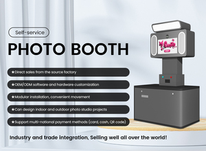 Kiosque de développement <span class=keywords><strong>photo</strong></span> numérique en libre-service, impression instantanée, photomaton portable avec appareil <span class=keywords><strong>photo</strong></span> et imprimante - Product Image 3