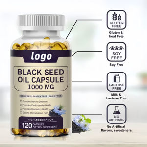 أولي OEM البذور السوداء العشبية مكمل غذائي لصحة القلب والأوعية الدموية المستخرجة من بذور الكمون الأسود سوفتجل من بذور الكمون الأسود - Product Image 4