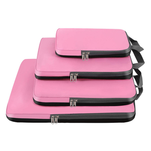 Ensemble de 4 cubes de compression de différentes tailles, sacs de rangement pour vêtements de voyage imperméables et économiseurs d'espace - Product Image 1