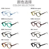 Nouvelle monture de lunettes d'été au design original, monture ronde personnalisée pour hommes et femmes 9666