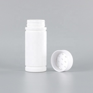 HDPE Etiqueta personalizada 140Ml Botella de vitamina de plástico blanco Tapa de seguridad para niños Suplemento Cápsula Botella - Product Image 2