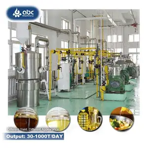 Industrial Complete Crude Vegetable Rice Bran Edible Oil Refinery Plant for Processing Large Scale,Cooking,Sunflower Seed,Fish