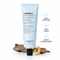 Crème pour les mains parfumée OEM ODM 50g Ambregris 13 Écologique Naturelle Réparatrice Huile d'Olive Hydratation 24H Répare la Barrière Cutanée