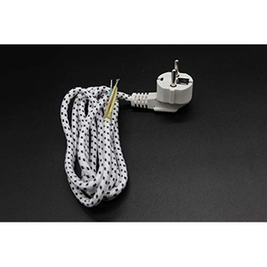 Cable de alimentación 3x1 para plancha, 1,8 metros de largo, ideal para alisar y distribuir materiales en trabajos artesanales. - Product Image 1