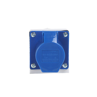 Prise industrielle Nuoqiya 220V 16A IP44 3 BROCHES à montage en surface, en PP et cuivre, certifiée CE, sûre et durable