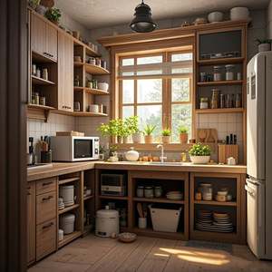 High Quality Light Luxury Customized High-End Kitchen Overall <b>Cabinets</b> Factory Export Product - Product Image 4