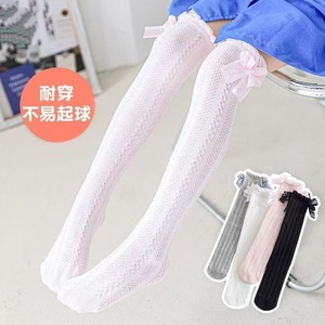 Girls Over The Knee <b>Socks</b> White Bow Knit Long <b>Socks</b> For Women Spring Autumn Style Breathable Thin Cotton <b>Socks</b> - Product Image 2