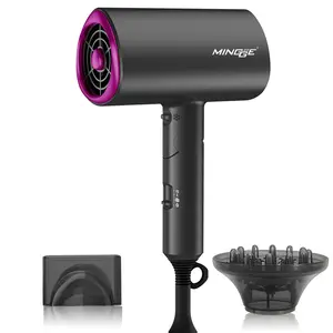 Professional 3 in 1 Hair Dryer Concentrator Nozzle AC Motor Ionic High Speed Hair Dryer Salon Blow Hair Dryer