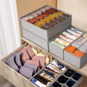 IN STOCK 8PACK Cabinet Organizer <b>Clothes</b> Foldable Dresser <b>Storage</b> Basket Organizers and <b>Storage</b> Bins for Storing Underwear,Bra, - Product Image 5