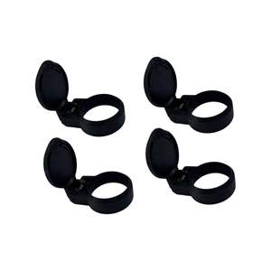 EPTRACTOR - 4 Pieces Female Hydraulic Quick Coupler <b>Dust</b> <b>Cap</b> 1.49" (38mm) Black Plastic - Product Image 3