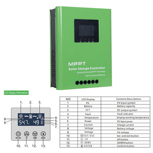 Contrôleur de charge solaire <span class=keywords><strong>MPPT</strong></span> 20A 30A 40A 50A 60A 80A 100A 120A - Product Image 2